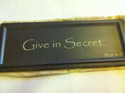 secret giving